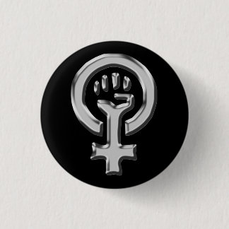 Frauen-Power-Knopf Button
