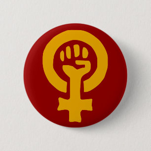 Frauen-Powerknopf Button