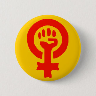 Frauen-Powerknopf Button
