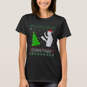 Frauen Preacher Xmas Tree Lighting Ugly Weihnachte T-Shirt