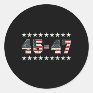 Frauen Pro Trump 2024 45. Potus 45 = 47 Präsident Runder Aufkleber