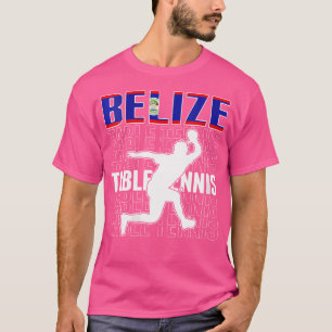 Frauen Proud Belize Table Tennis Lovers Jersey - B T-Shirt