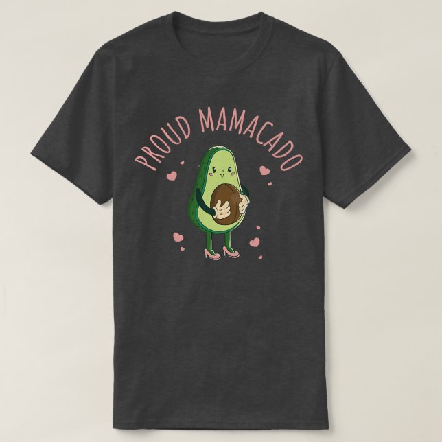 Frauen Proud Mamacado Kinderdusche Schwangere Mum  T-Shirt (Design vorne)