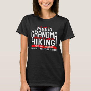 Frauen Proud Oma Lieben Wandern Sticks m T-Shirt