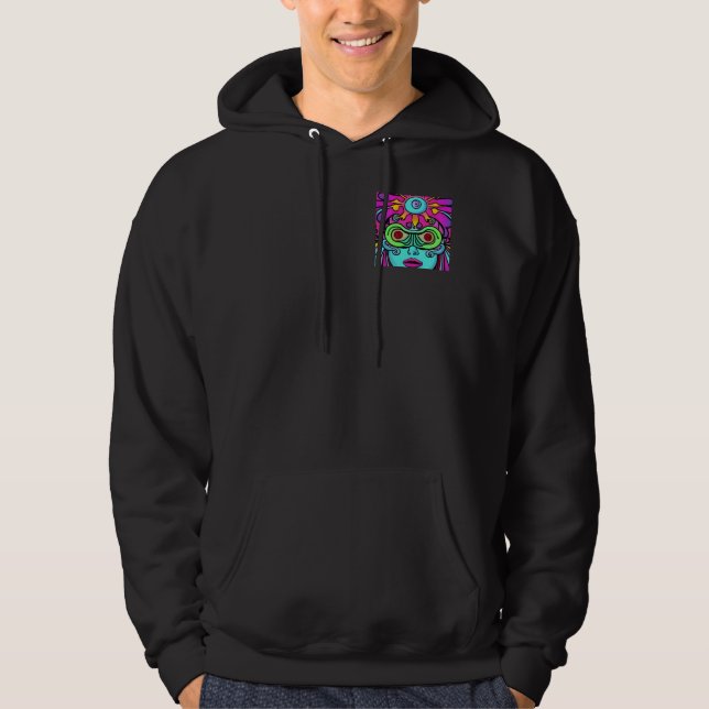 FRAUEN PSICODELIC HOODIE (Vorderseite)
