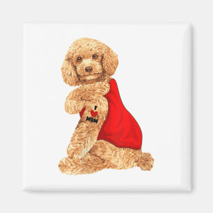 Frauen Pudel Hund Ich Liebe Mama Tattoo Liebhaber Magnet