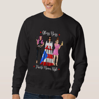 Frauen Puerto Rico Friseur Friseur Friseurin Beaut Sweatshirt