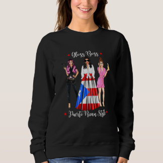 Frauen Puerto Rico Friseur Friseur Friseurin Beaut Sweatshirt