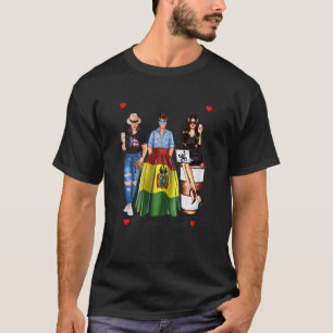 Frauen Puerto Rico Geboren Bolivian Blood Patrioti T-Shirt