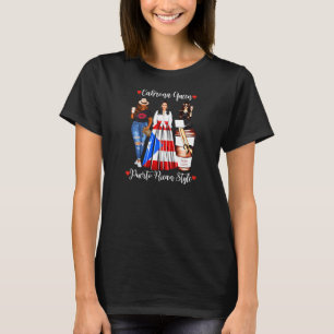 Frauen Puerto Rico Stil Cabrona Königin Mama Fraue T-Shirt