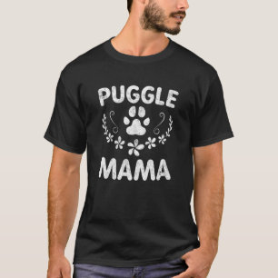 Frauen Pug-Mutter Beagle-Besitzerin Hunde-Mama Pug T-Shirt