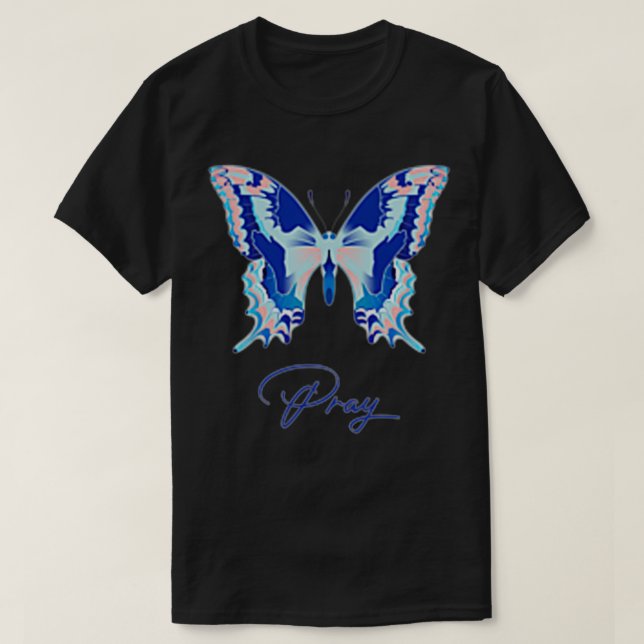 Frauen Quycinda Leress Gebet Schmetterling Premium T-Shirt (Design vorne)