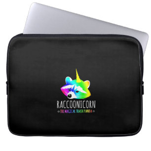 Frauen Raccoonicorn Lustiger Magischer Müll Panda Laptopschutzhülle