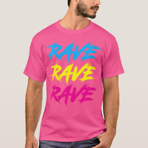 Frauen Rave Raver Vintag Retro Edm Party T-Shirt
