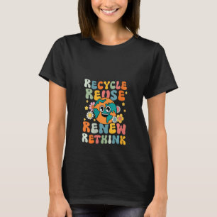 Frauen Recycle Wiederverwenden Erneuern Umdenken G T-Shirt