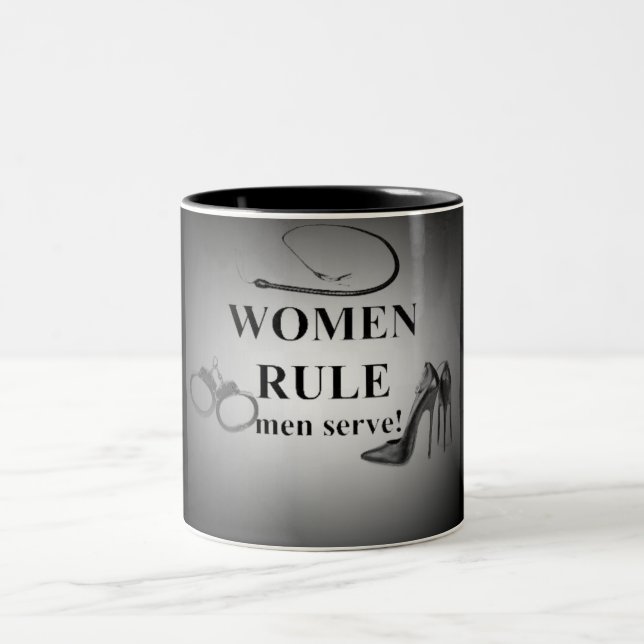 FRAUEN-REGEL-MANN-AUFSCHLAG ZWEIFARBIGE TASSE (Mittel)