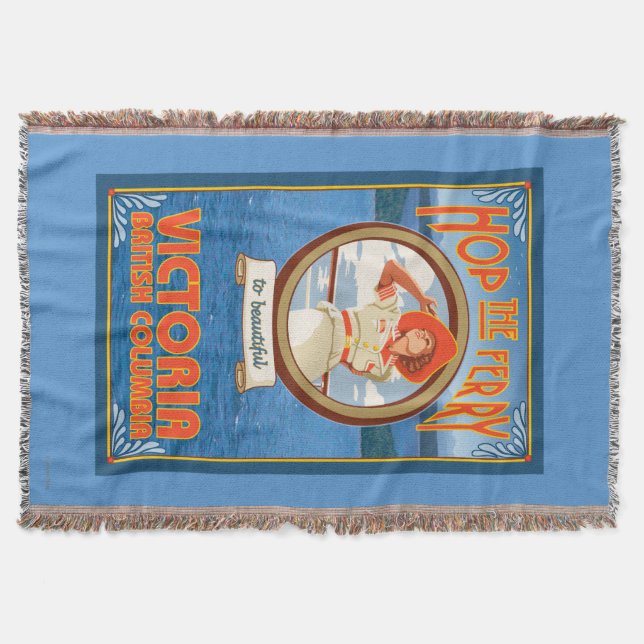 Frauen-Reitfähre - Victoria, BC Kanada Decke (Vorderseite)