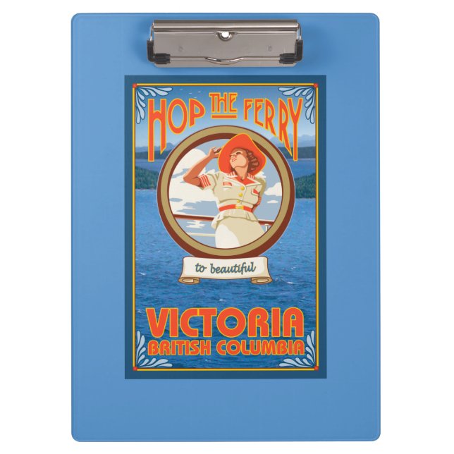 Frauen-Reitfähre - Victoria, BC Kanada Klemmbrett (Vorderseite)