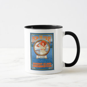 Frauen-Reitfähre - Whidbey Insel, Washington Tasse
