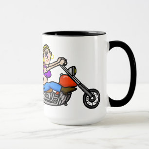 Frauen-Reitmotorrad-Tasse fertigen es besonders Tasse