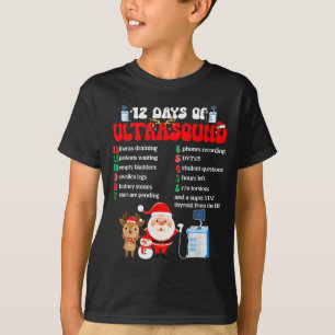 Frauen Retro 12 Tage der Ultraschall-Technologie W T-Shirt
