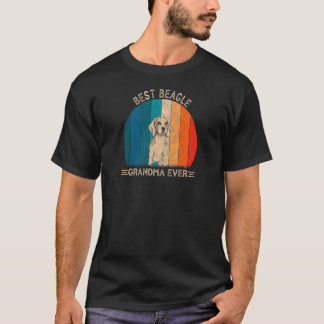 Frauen Retro Beagle Hundedesign für Großmutter" T-Shirt