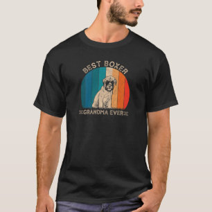 Frauen Retro Boxer Dog Design für Oma Funny Mo T-Shirt
