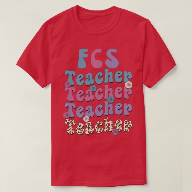Frauen Retro FCS Familien- und Konsumwissenschafte T-Shirt (Design vorne)
