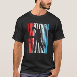 Frauen Retro Frauen 39. Eishockey Geburtstagsparen T-Shirt