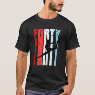 Frauen Retro Frauen 40. Tänzerin Geburtstag Tanz L T-Shirt