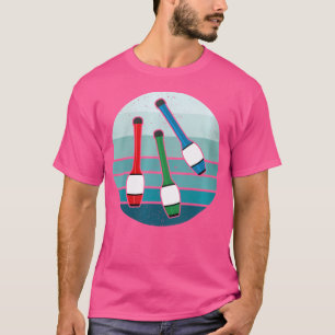 Frauen Retro Vintag Juggling Clubs Juggler Gift T-Shirt