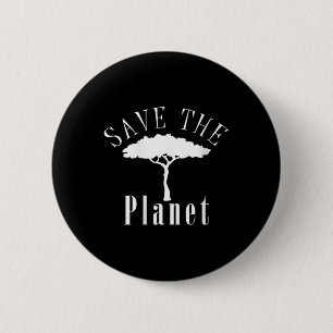 Frauen retten den Planeten-Umweltschutz Button