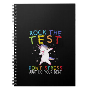 Frauen rocken die Test Funny School Professor Teac Notizblock