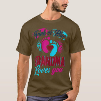 Frauen Rosa oder Blau Oma Nana Lieben Baby Geschle T-Shirt