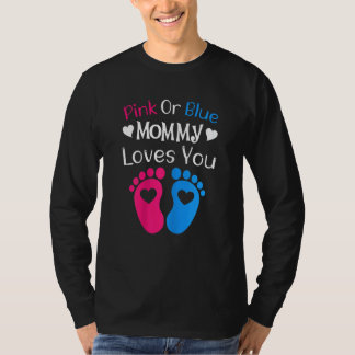 Frauen Rosa oder blaue Mama Lieben Sie Mummy to be T-Shirt