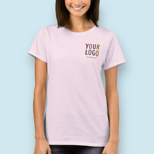 Frauen Rosa Polo-Shirt mit benutzerdefiniertem Log T-Shirt