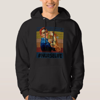 Frauen Rosie das Riveter Vintag Retro-Krankenleben Hoodie