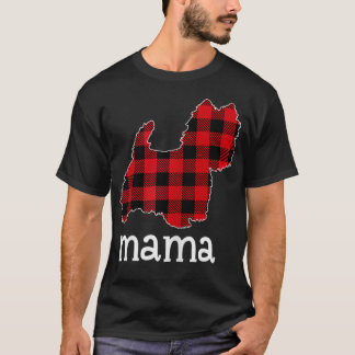 Frauen Rot Kariert Westie Hunde Liebhaber Weihnach T-Shirt
