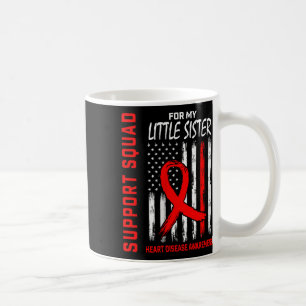 Frauen Roter Little Schwester Herzerkrankung Bewus Kaffeetasse