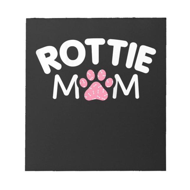 Frauen Rottie Mama Apparel Rottweiler Eigentümer L Notizblock (Vorderseite)
