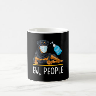 Frauen Rottweiler Hunde Gesichtsmaske Hand Sanitiz Kaffeetasse