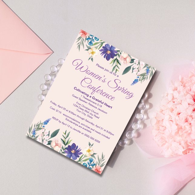 Frauen-Rückzugskonferenz oder Veranstaltung der Bl Einladung (Von Creator hochgeladen)