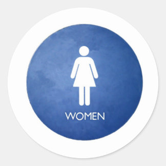 Frauen Runder Aufkleber