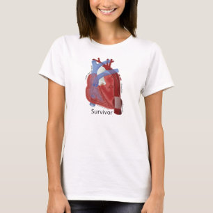 Frauen-Saldo-Trainings-Spitzen-u. Herz-Kunst durch T-Shirt