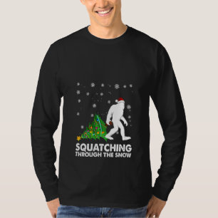 Frauen Sasquatch Bigfoo quatschen durch den Sno T-Shirt