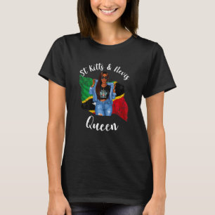 Frauen sassy St Kitts und Nevis Queen leben gebore T-Shirt