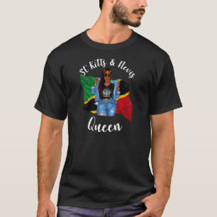 Frauen sassy St Kitts und Nevis Queen leben gebore T-Shirt