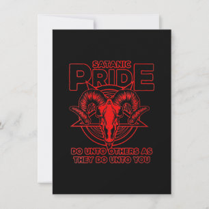 Frauen Satanic Pride Satanismus Pagan Ziege Satan Einladung