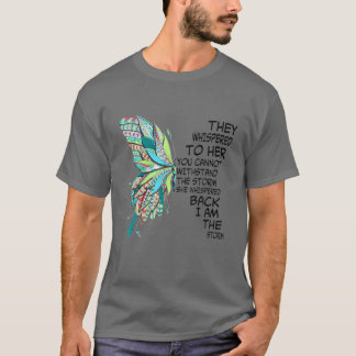Frauen Schmetterling Hippie Floral Hippy Ich bin d T-Shirt