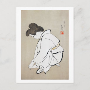 Frauen schneiden ihre Zehennägel, Goyō Hashiguchi Postkarte